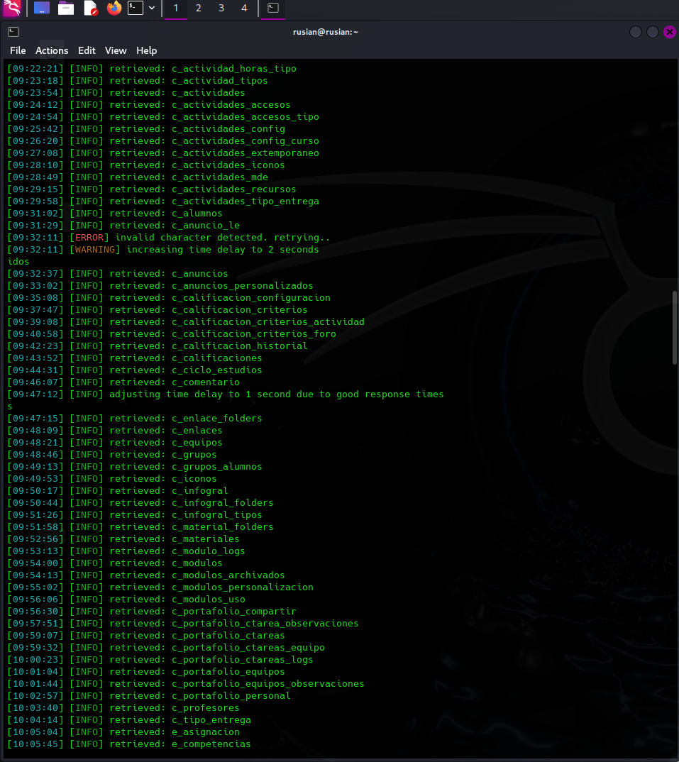 OBTENCION DE DATOS DE LA PAGINA VULNERABLE